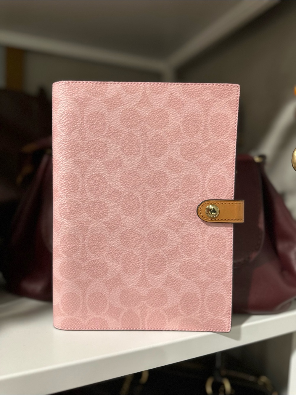 Coach Powder Pink Signature Notebook - NWOT